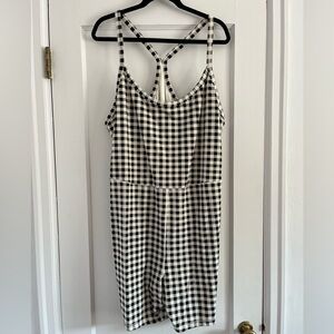 Old Navy Gingham Athleisure Romper